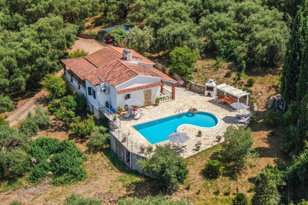 Villa Olive Grove And Sea View Agios Spyridon  Luaran gambar